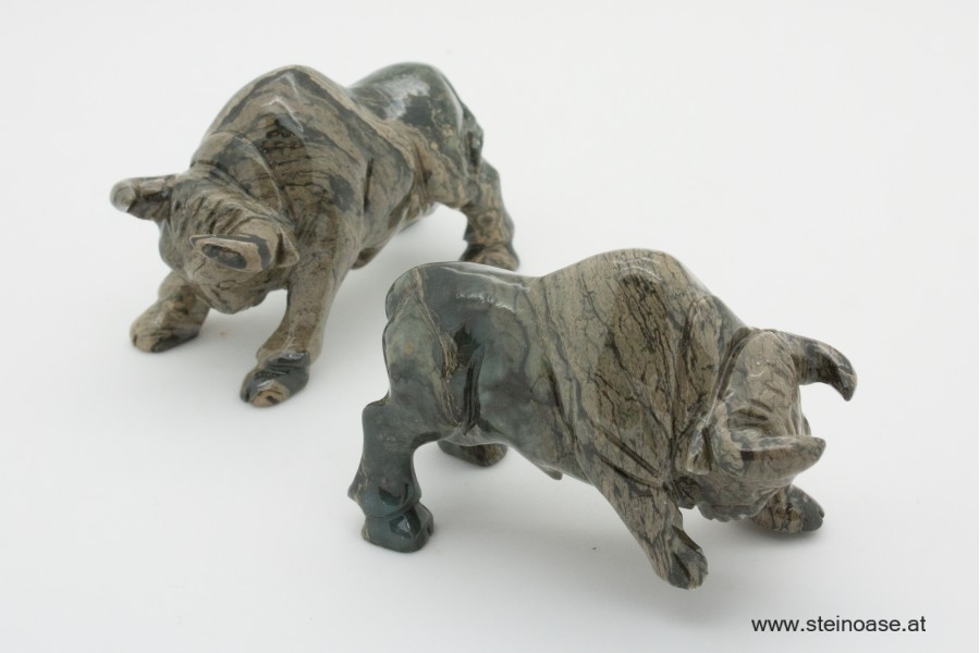 Büffel / Bison Speckstein Gr.M